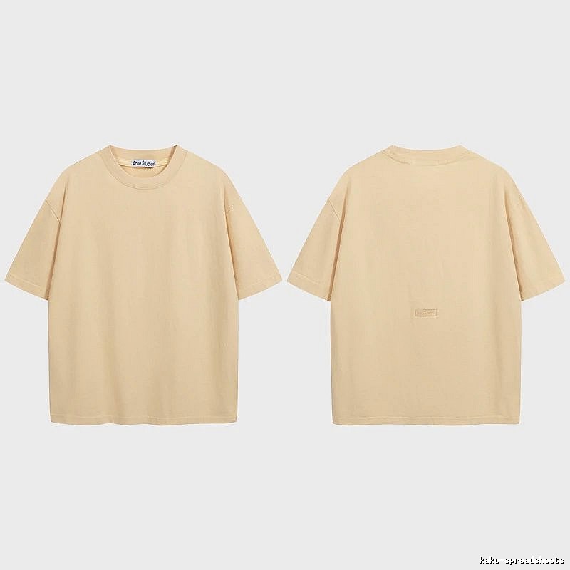 Acne Studios 2090-80 Yellow Style Ac908040 Stockholm Logo T-Shirt Match Day