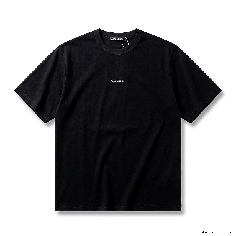 Acne Studios minimalist style black T-shirt