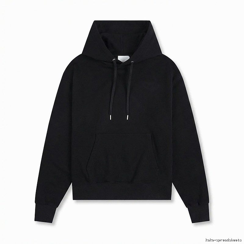 AMI Basic Style Simple Black Hoodie