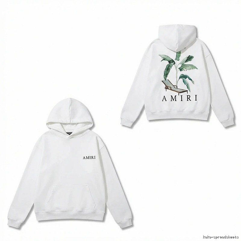 AMIRI Printed Casual White Hoodie
