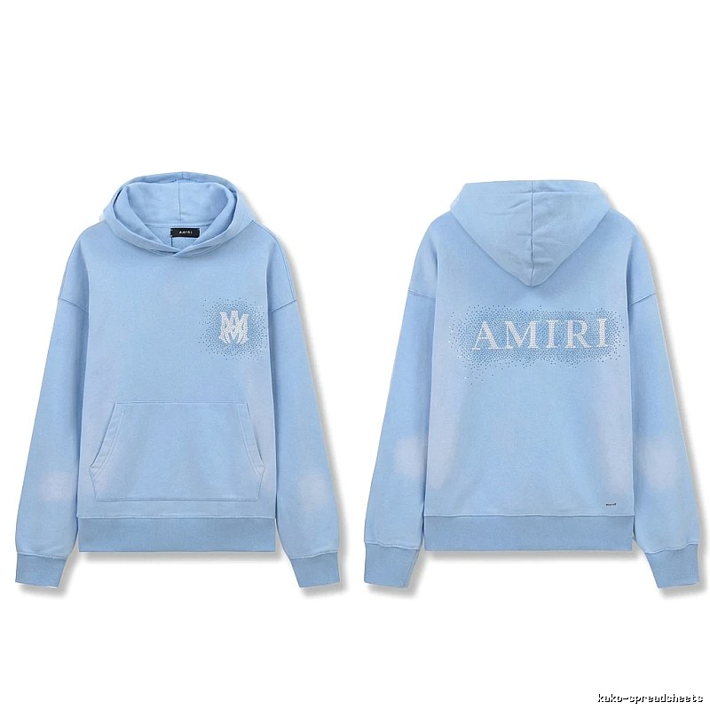 AMIRI Printed Leisure Style Light Blue Sweatshirt