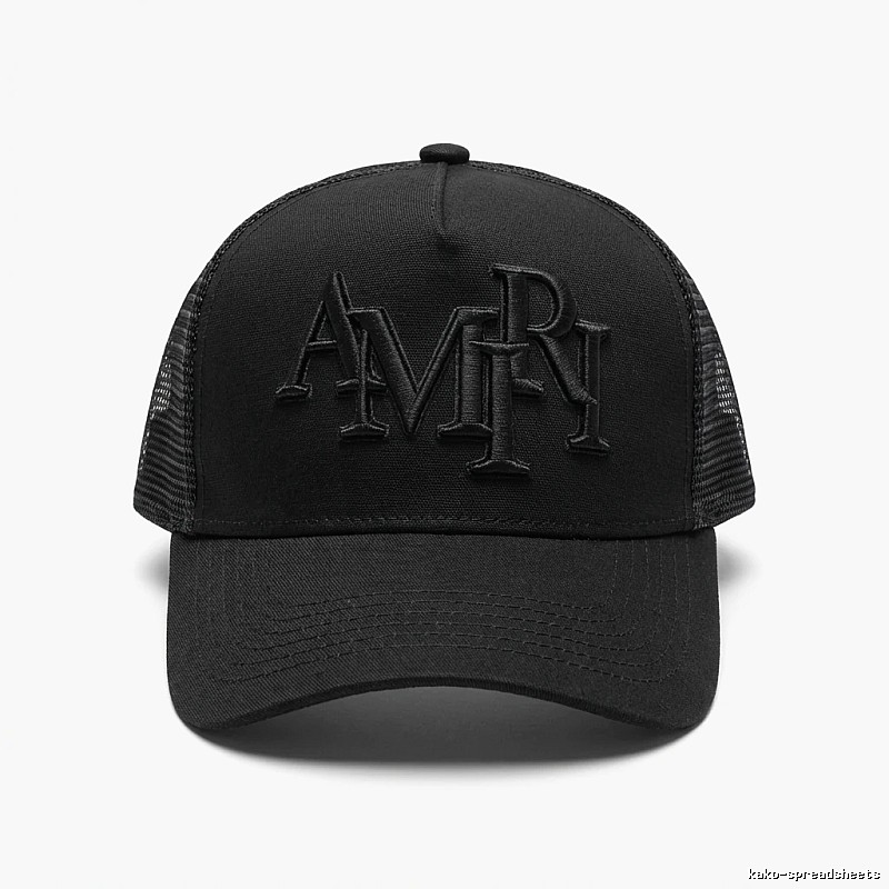 AMIRI retro-style black hat