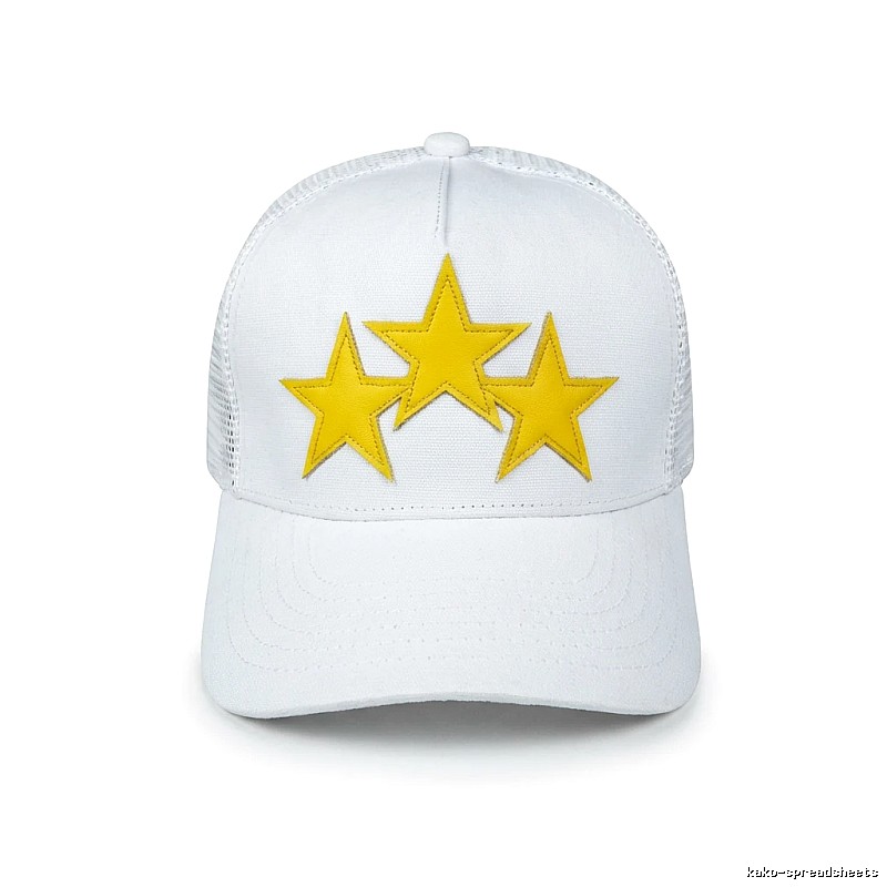 AMIRI Starry Trendy Cool Style White Hat