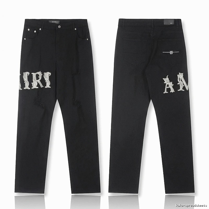 AMIRI vintage-style black jeans