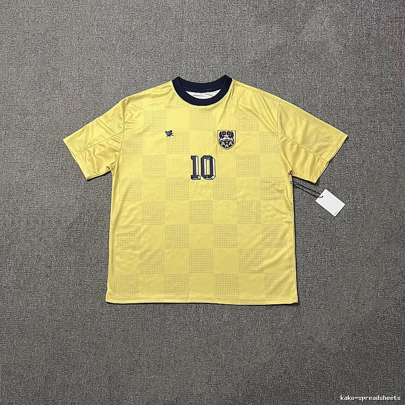 Argentina Classic Messi #10 soccer jersey Yellow Argentina Football for Daily Styling