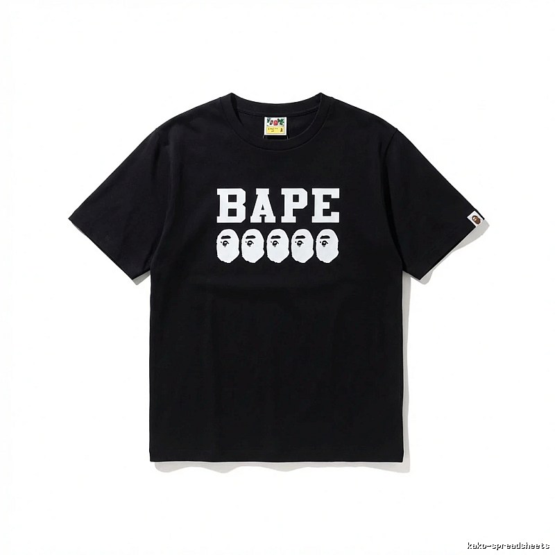 Bape Ape Head Trendy Black T-shirt