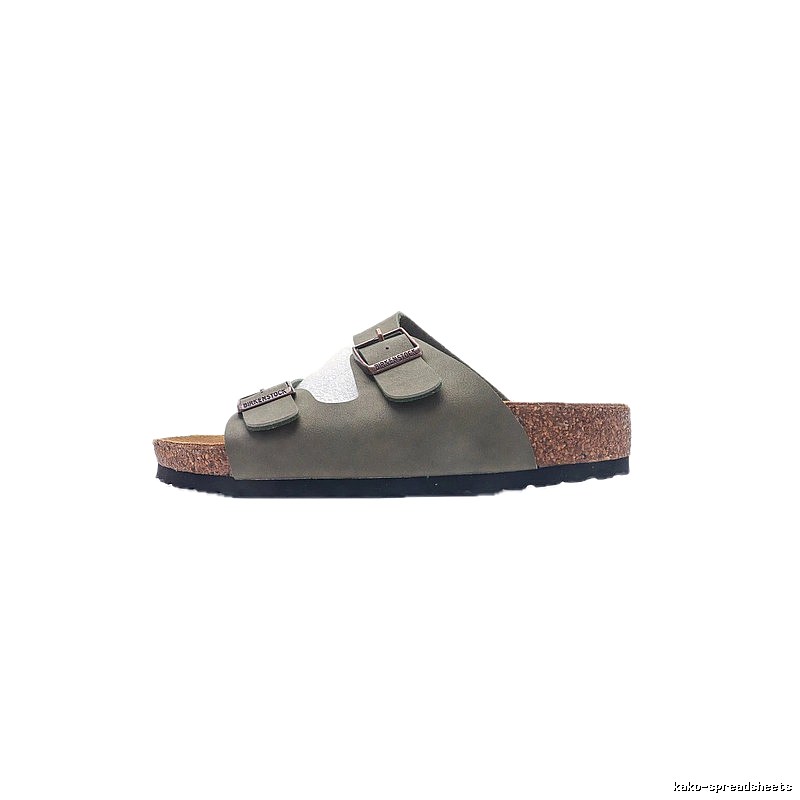 Birkenstock Arizona Casual-style Olive Green Slide Sandals