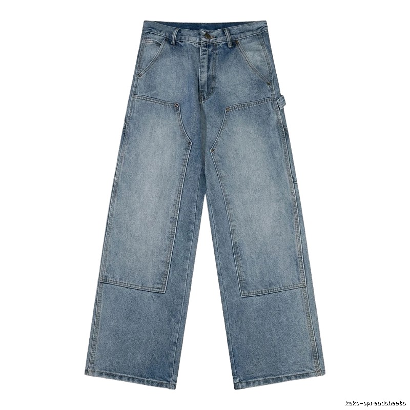 Carhartt workwear-style blue jeans