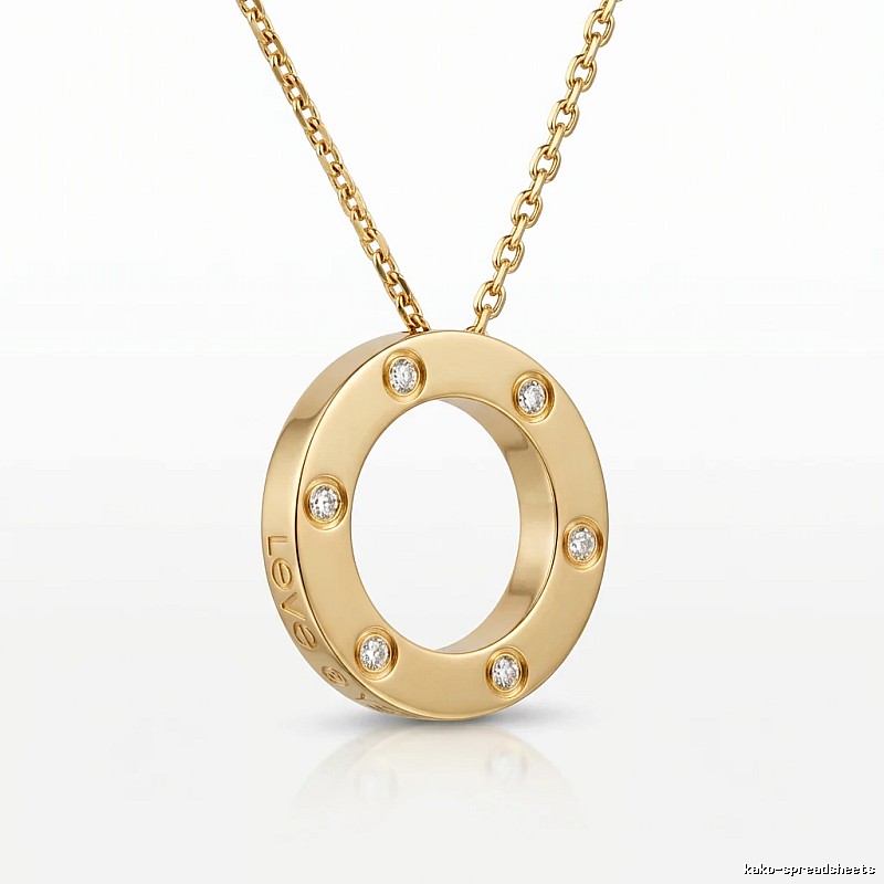 Cartier LOVE series gold necklace
