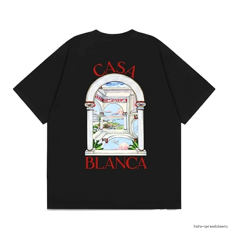 Casablanca retro style black T-shirt