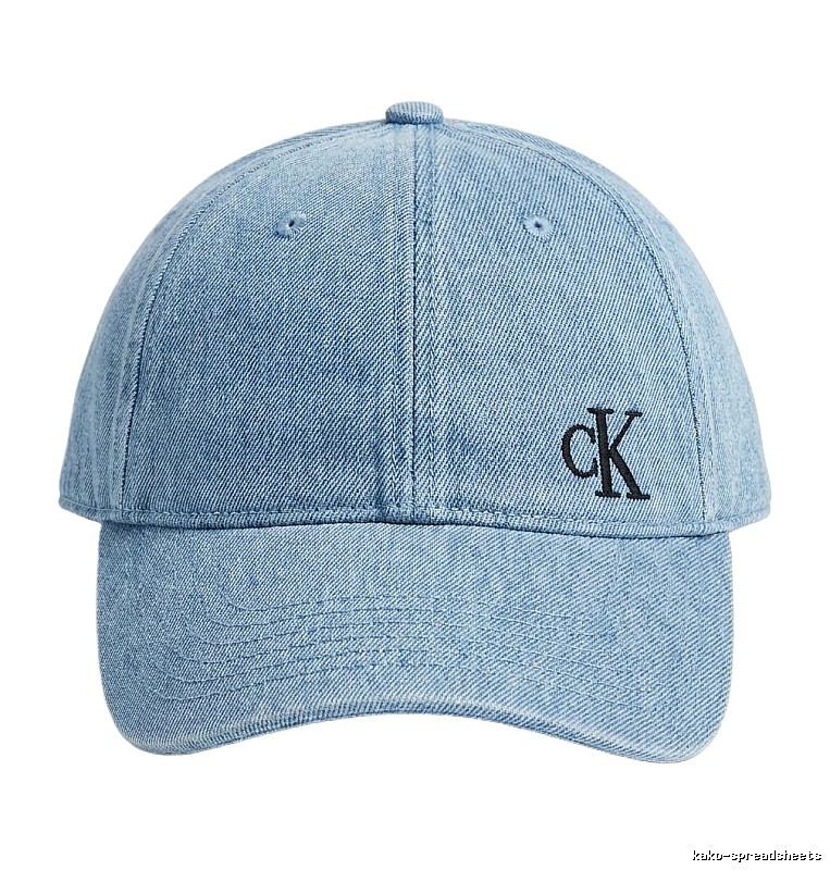 CK denim-style light blue baseball cap