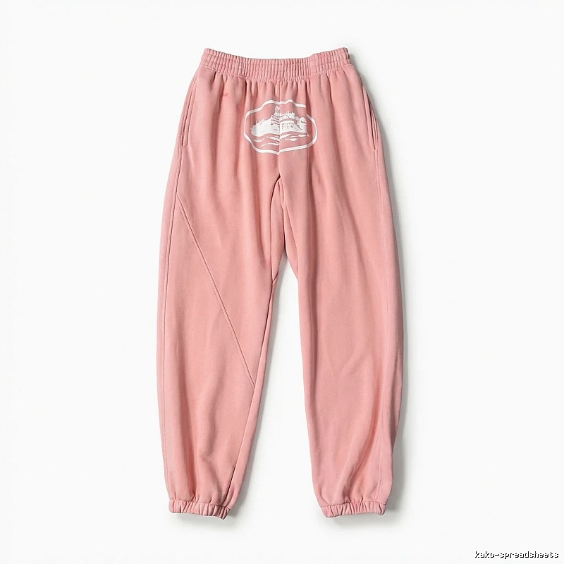 Corteiz Printed Casual Style Pink Pants