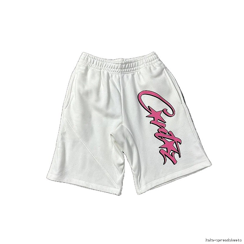Corteiz trendy and cool style white shorts