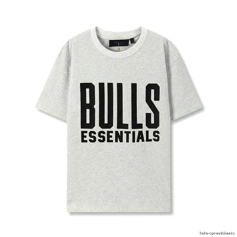 ESSENTIALS Bulls Style Grey T-shirt