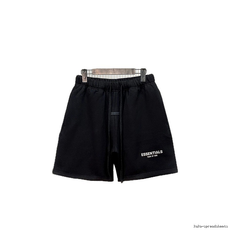 ESSENTIALS casual style black shorts