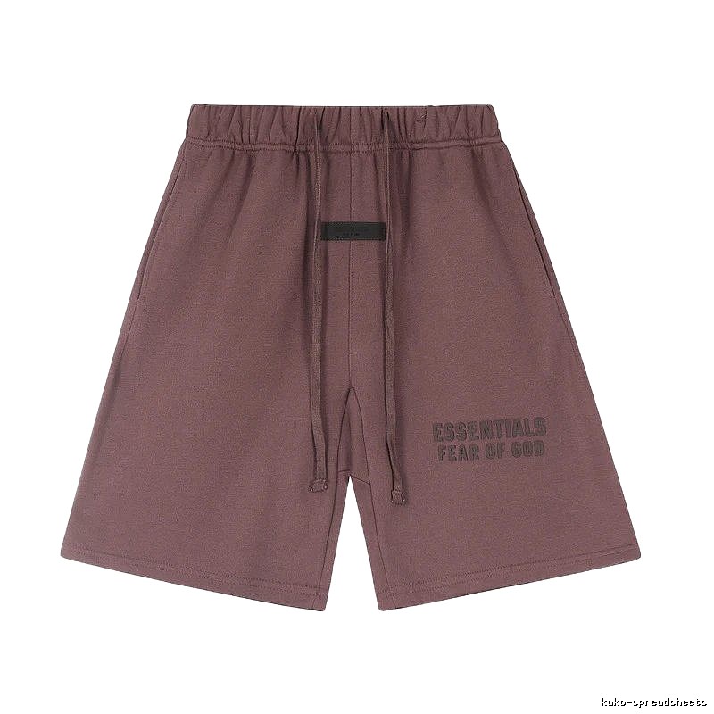 ESSENTIALS casual style dark brown shorts