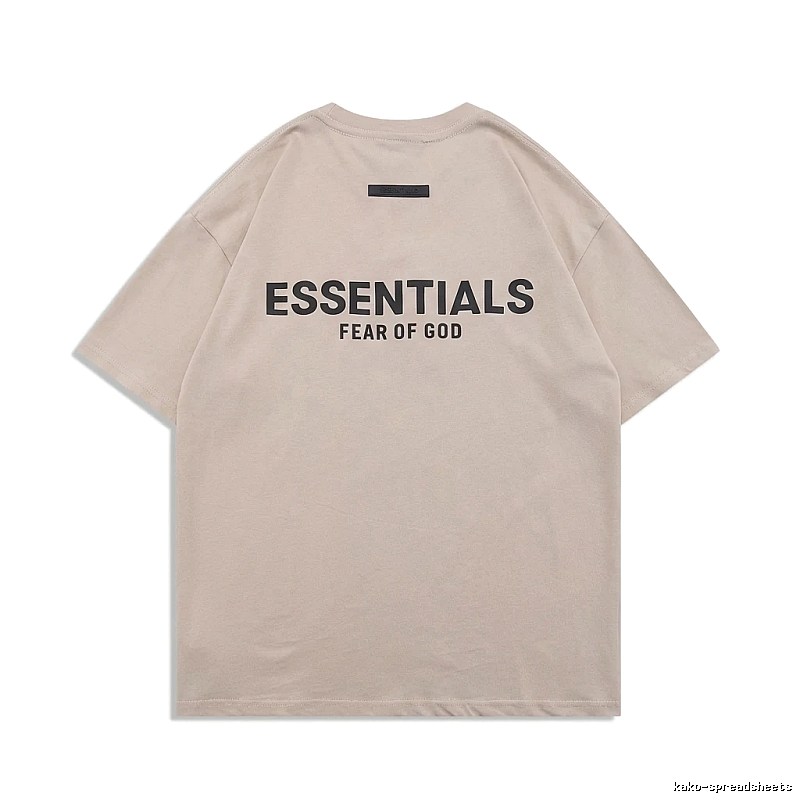 ESSENTIALS minimalist style beige T-shirt