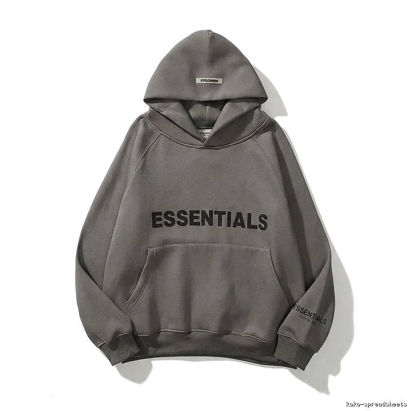 ESSENTIALS minimalist style grey sweatshirt