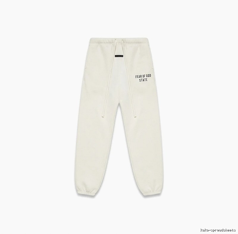 ESSENTIALS minimalist style white sweatpants