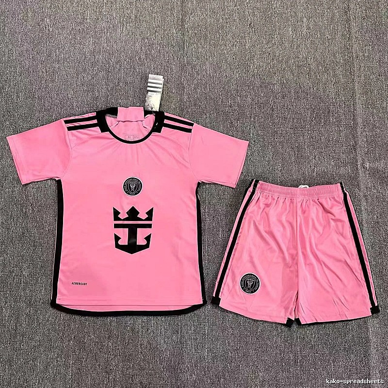 Inter Miami Classic Soccer jersey set Pink Football for Daily Styling