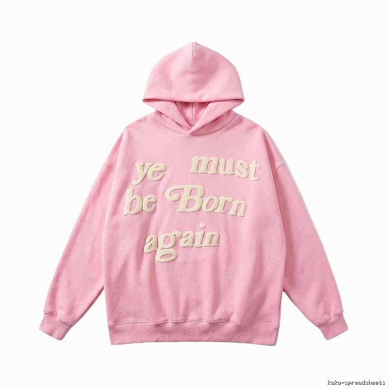 Kanye's Rebirth Series Pink Trendy Hoodie