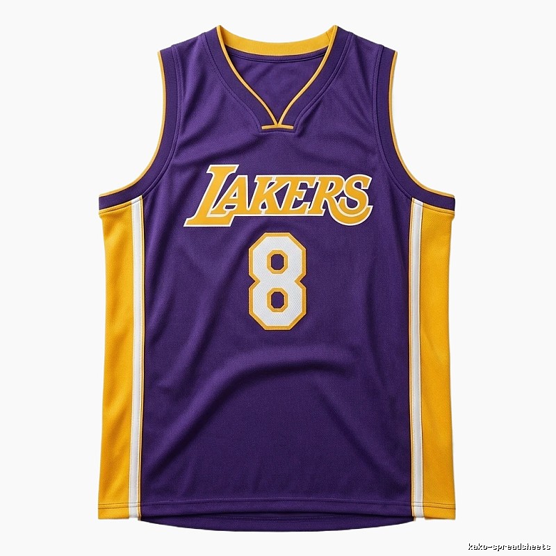 Kobe Lakers retro-style jerseys