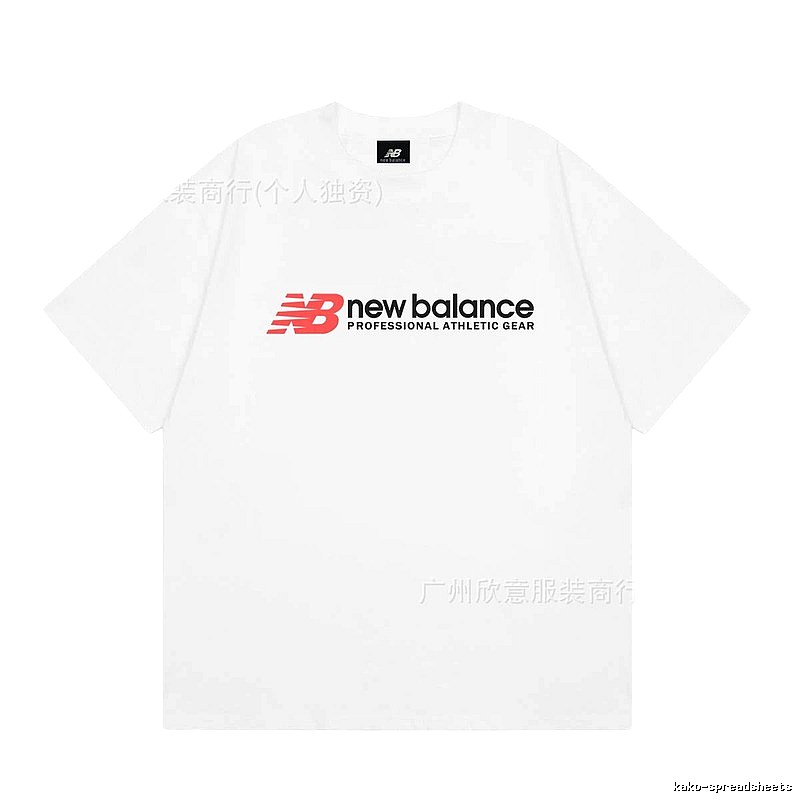 New Balance Sports Casual Style White Short-sleeve T-shirt