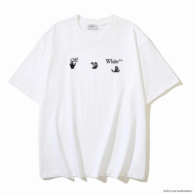 Off-White Gesture Print Style White T-shirt