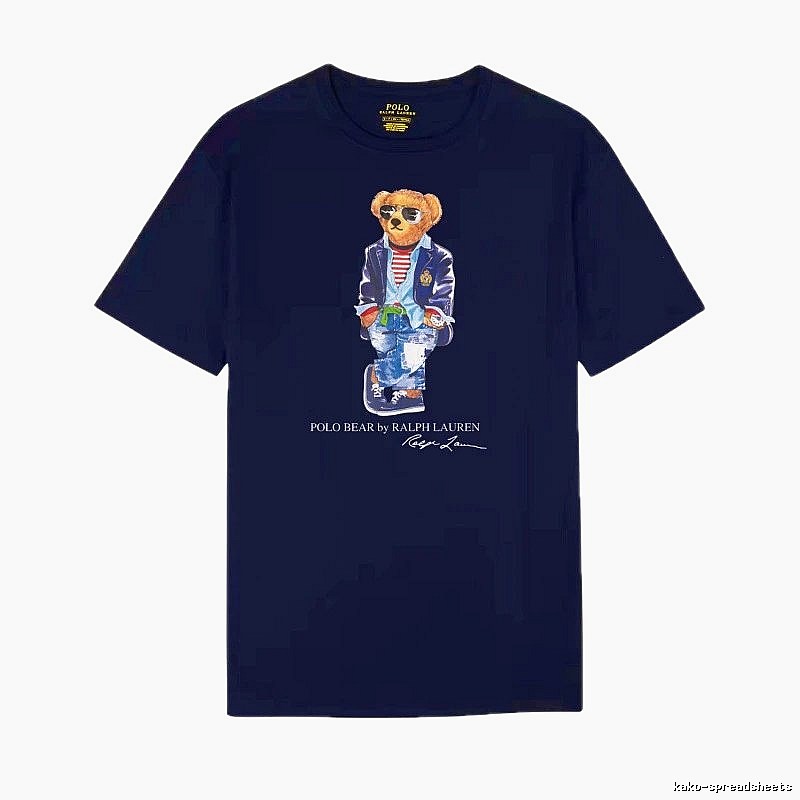 Ralph Lauren Bear Trendy Brand Royal Blue T-shirt