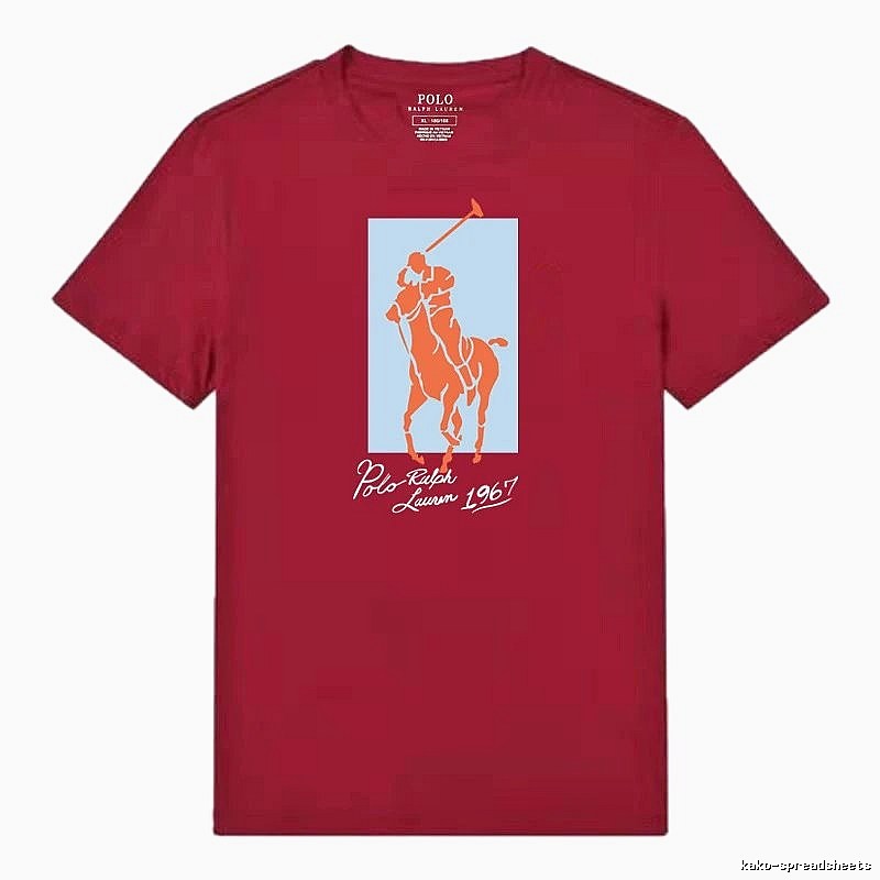 Ralph Lauren Polo Burgundy Trendy T-shirt