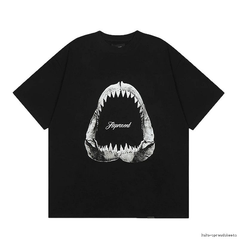 Represent Shark Jaw High Street Black Short Sleeve T-Shirt