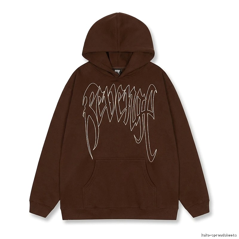 Revenge Gothic Style Dark Coffee Hoodie