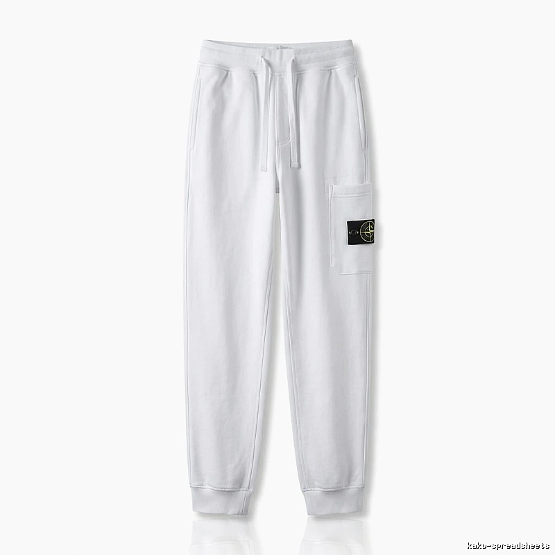 Stone Island basic casual white sweatpants