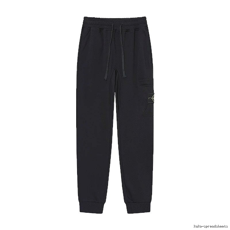 Stone Island Compass Series Street Style Black Sweatpants