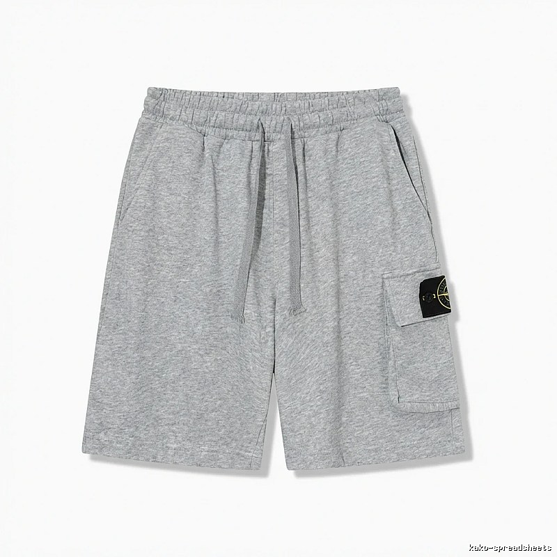 Stone Island workwear style grey shorts