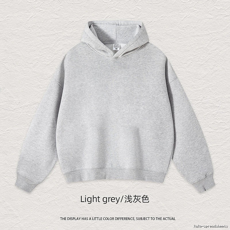 Streetwear Blank pullover hoodie Black Minimal A with Logo Accent