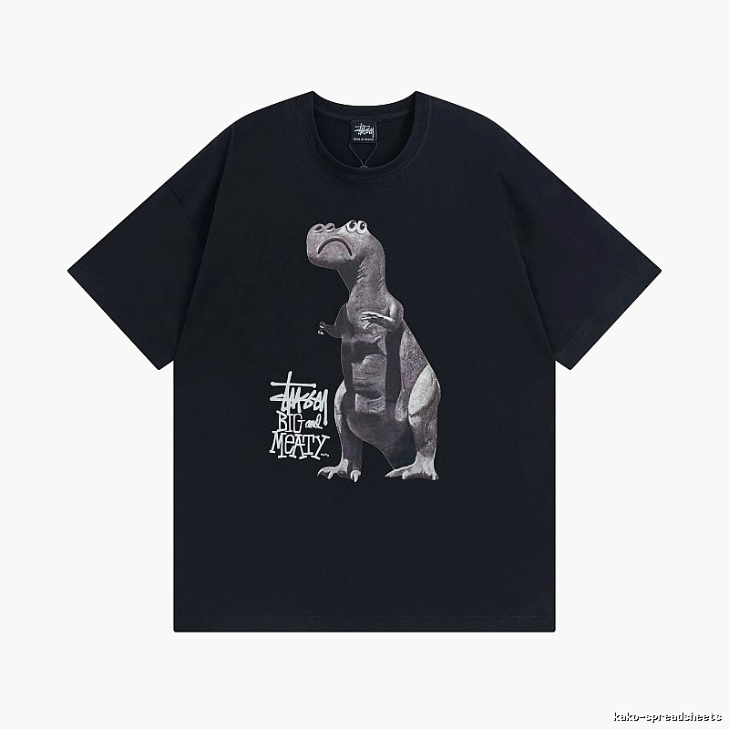 Stussy Black Spider Graphic T-Shirt Visual Accent Logo