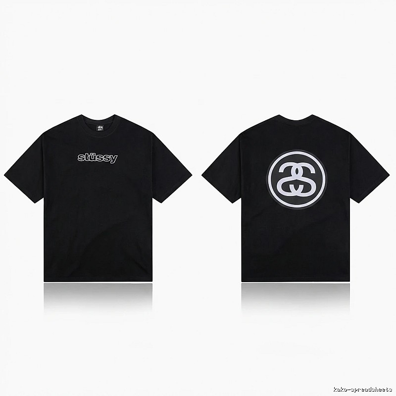 Stussy classic black T-shirt