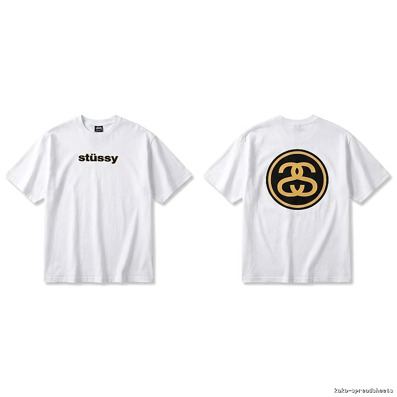 Stussy classic simple white T-shirt