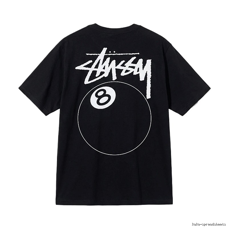 Stussy No. 8 Ball Style Black T-shirt