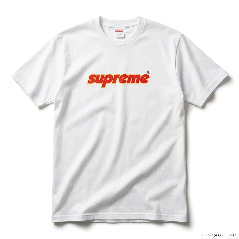 Supreme basic simple white T-shirt