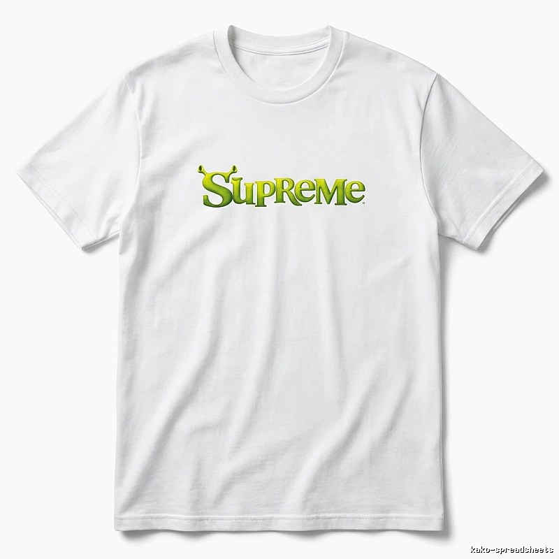 Supreme Fluorescent Green Trendy T-shirt