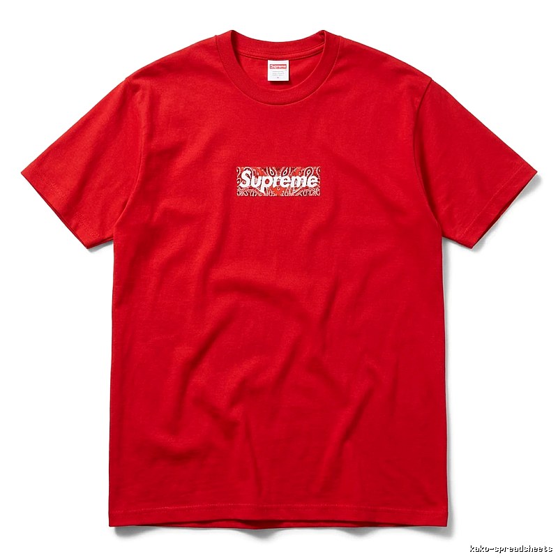 Supreme Printed Trendy Red T-shirt