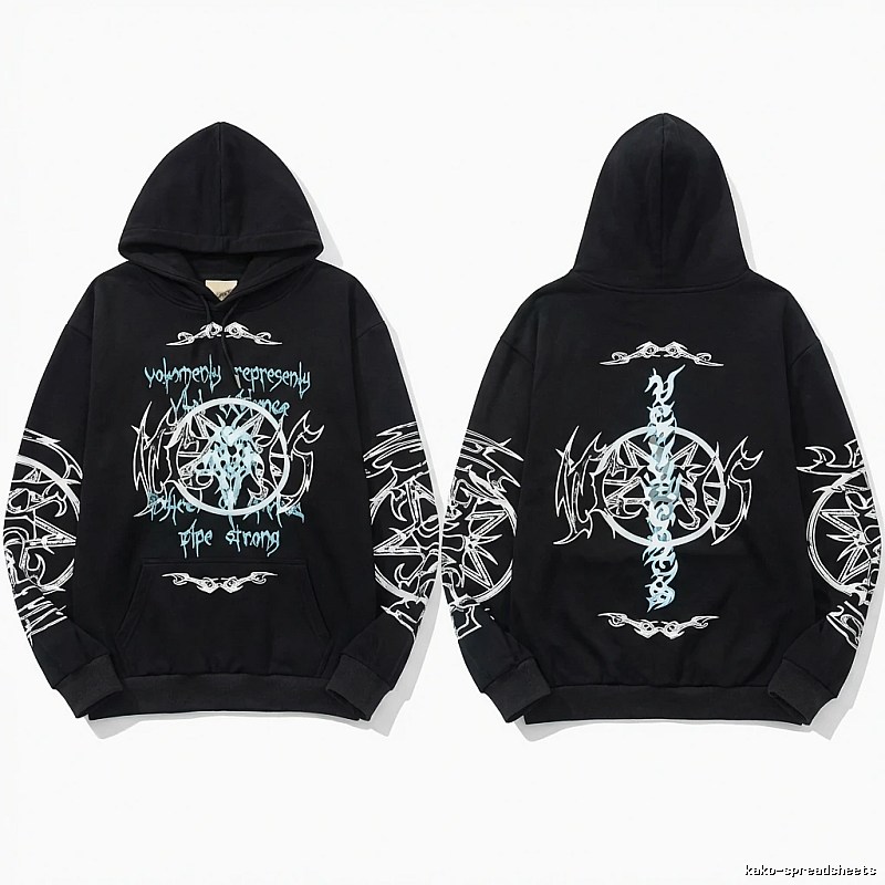 Vetements dark style black sweatshirt