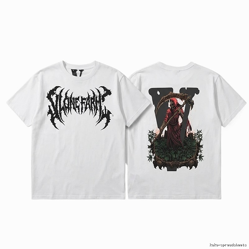 Vlone dark style white T-shirt