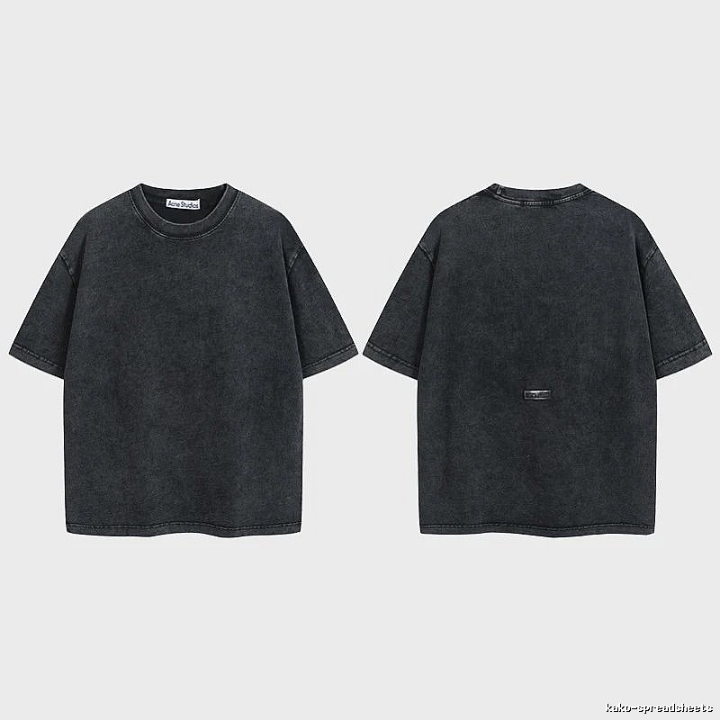 Acne Studios 2090-80 Black Style Ac908040 Stockholm Logo T-Shirt Modern Fit