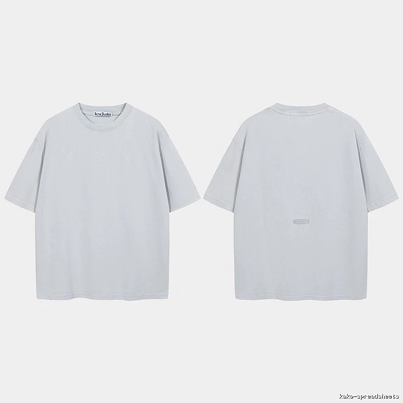 Acne Studios 2090-80 Blue Style Ac908040 Stockholm Logo T-Shirt Relaxed Styling