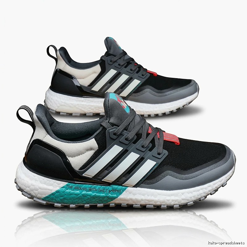 Adidas retro black and grey sports shoes