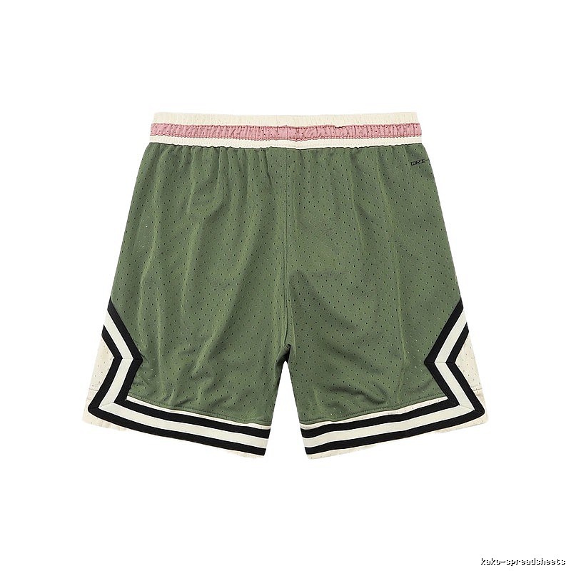AJ retro-style green shorts