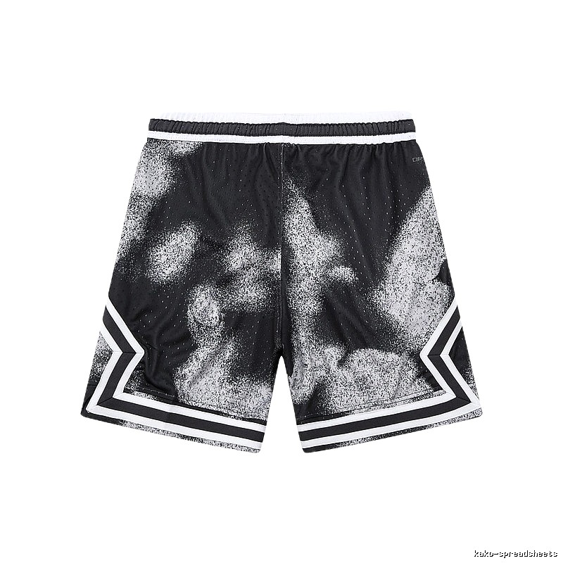 AJ Spray Painting Style Black Shorts